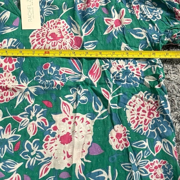 Rachel Zoe Green Floral Blouse - Picture 6 of 7